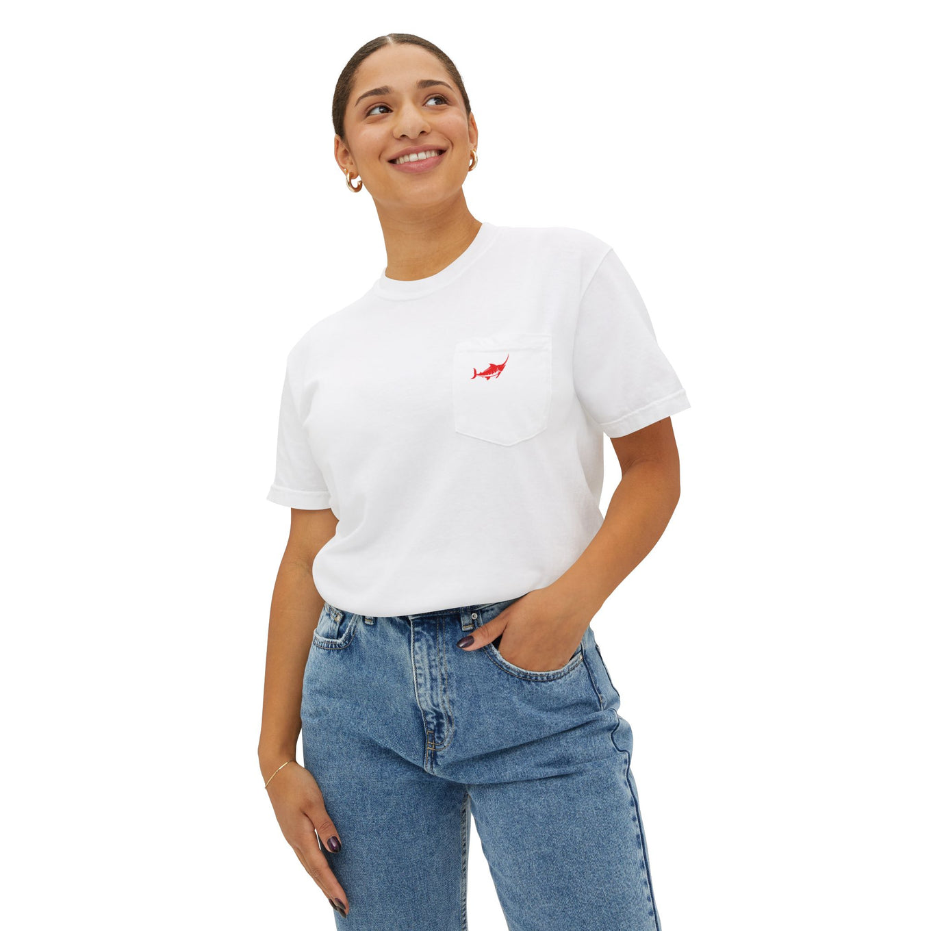 Heavy cotton pocket T-Shirt - Marlin Luxe