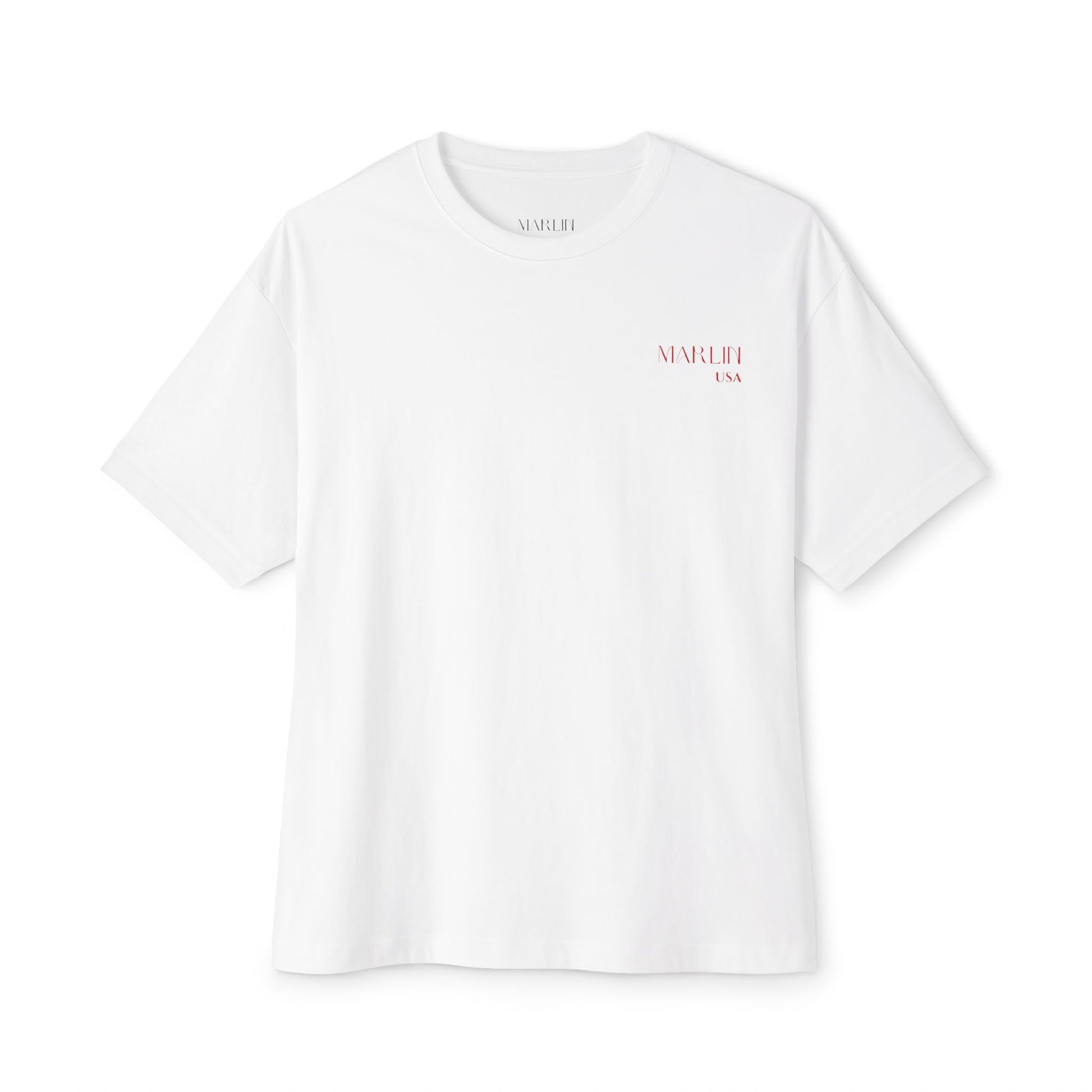 Boxy White T-Shirt - Marlin Luxe 