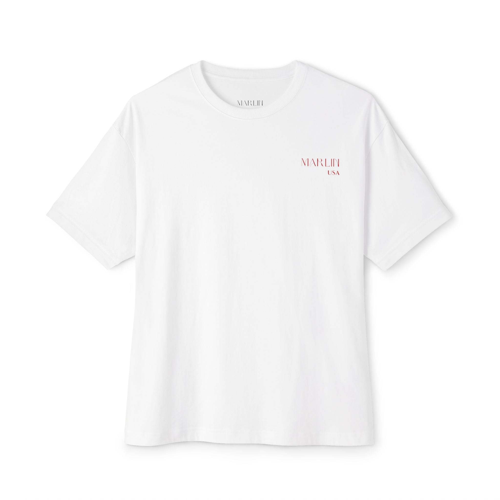 Boxy White T-Shirt - Marlin Luxe 