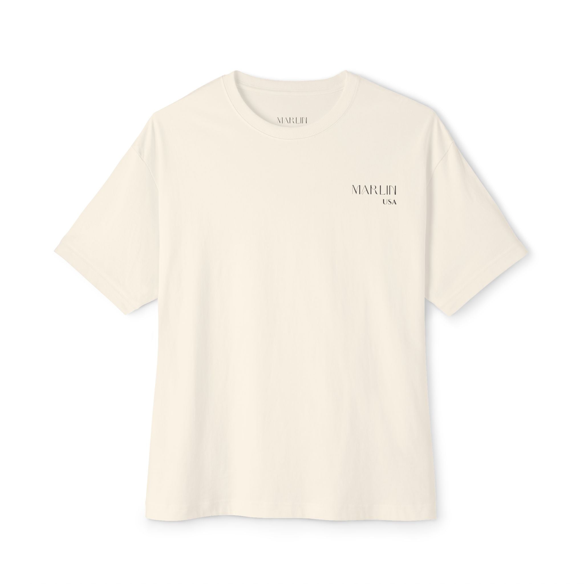 Boxy White T-Shirt - Marlin Luxe 