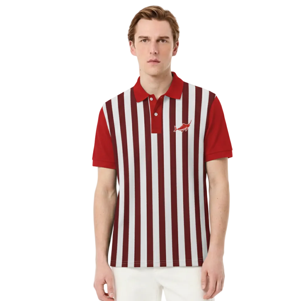 Classic Nautical Polo Shirt - Marlin Luxe 