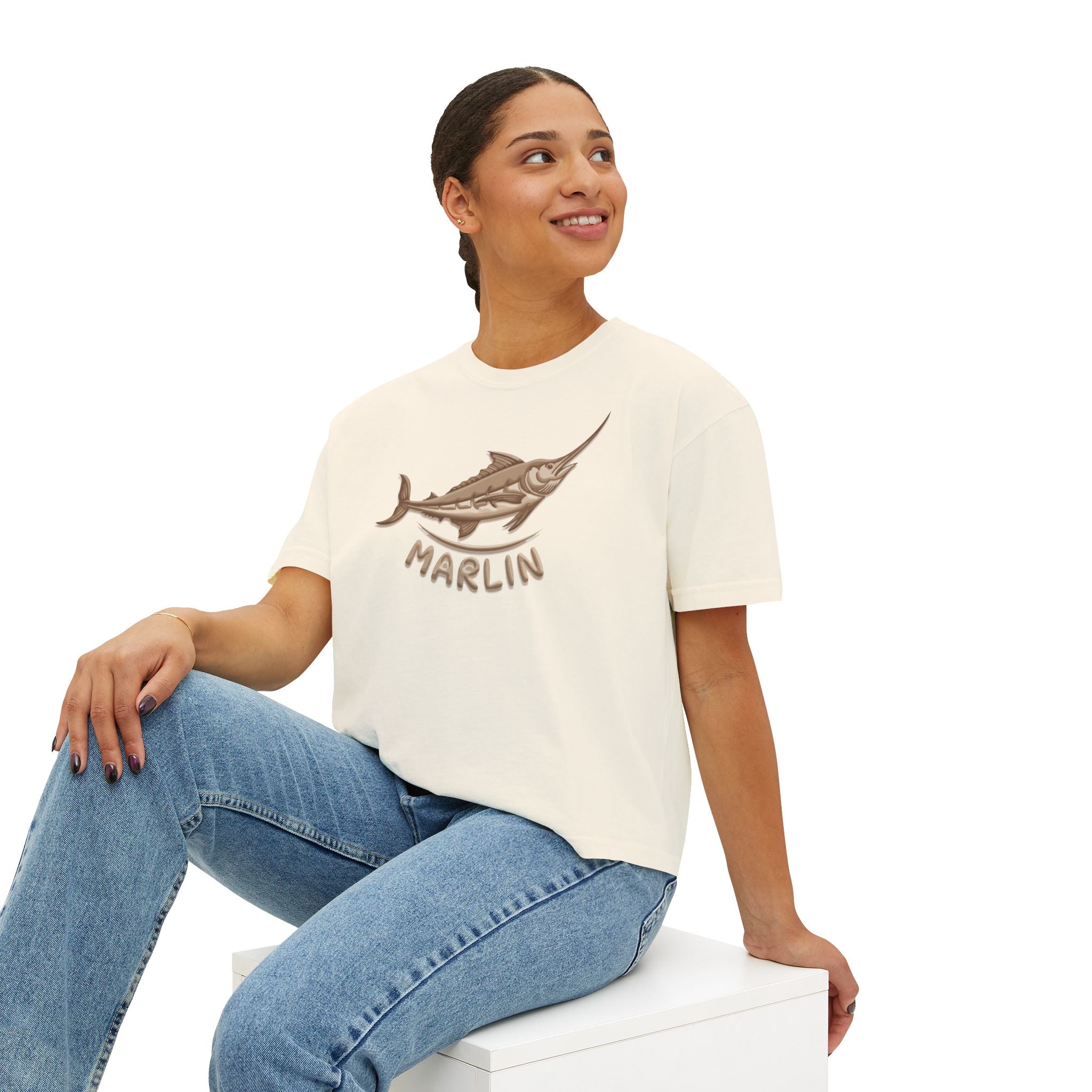 Marlin boxy Tee - Marlin Luxe 