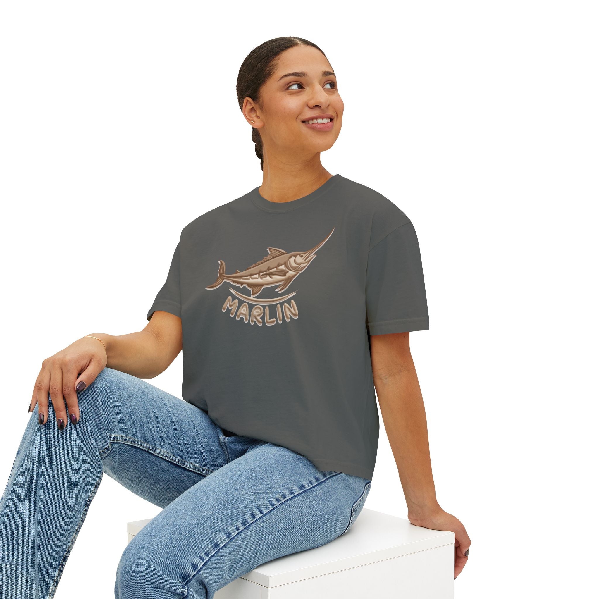 Marlin boxy Tee - Marlin Luxe 
