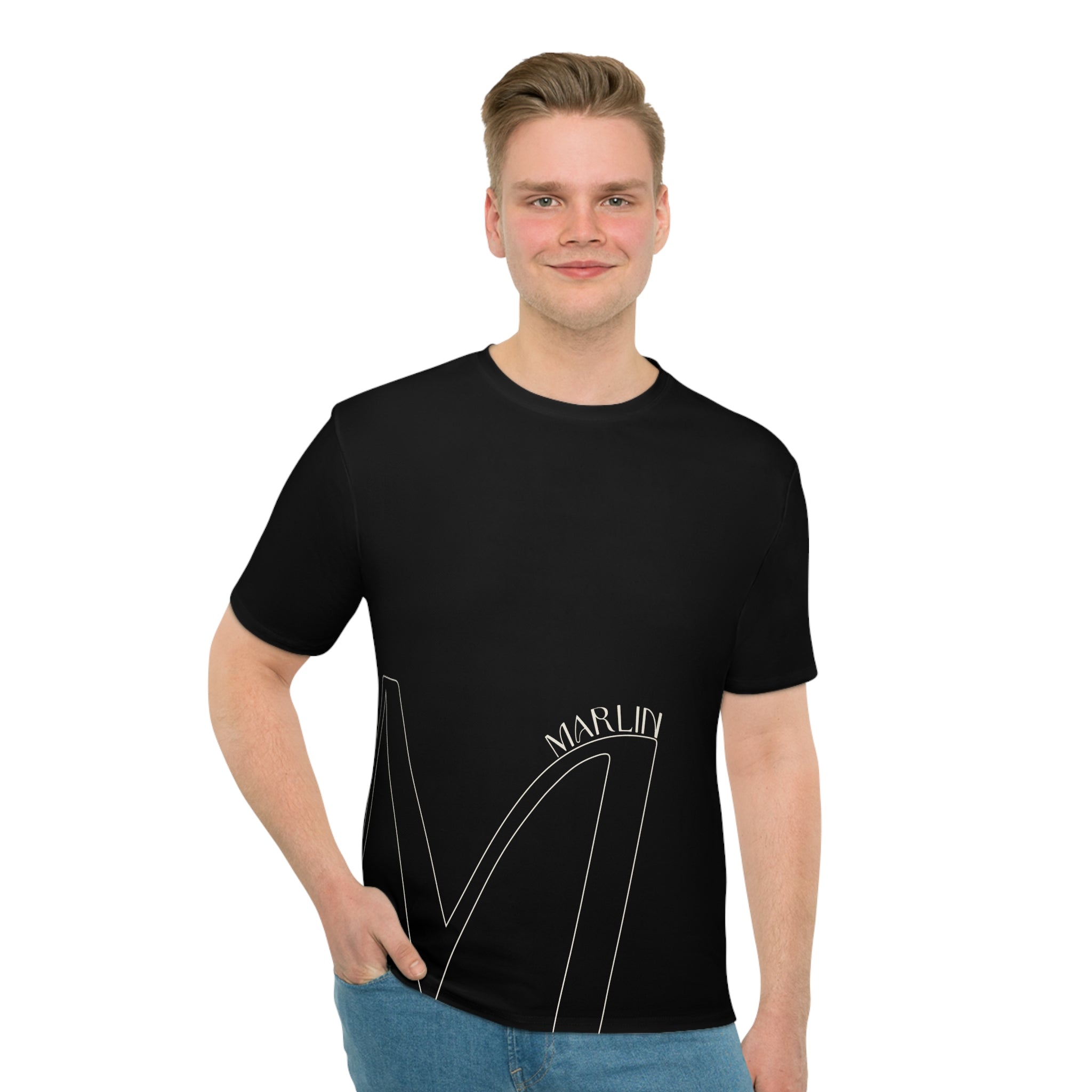 Men's Loose T-shirt (AOP) - Marlin Luxe 