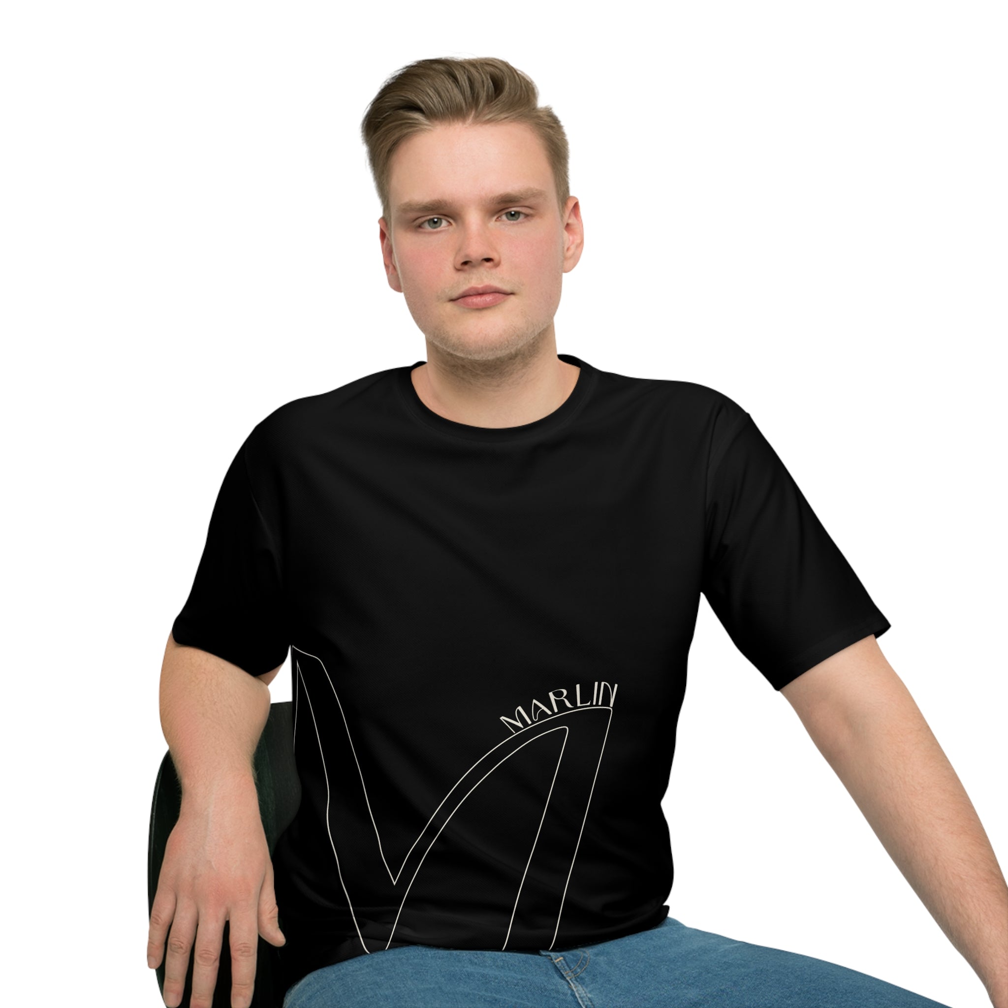 Men's Loose T-shirt (AOP) - Marlin Luxe 