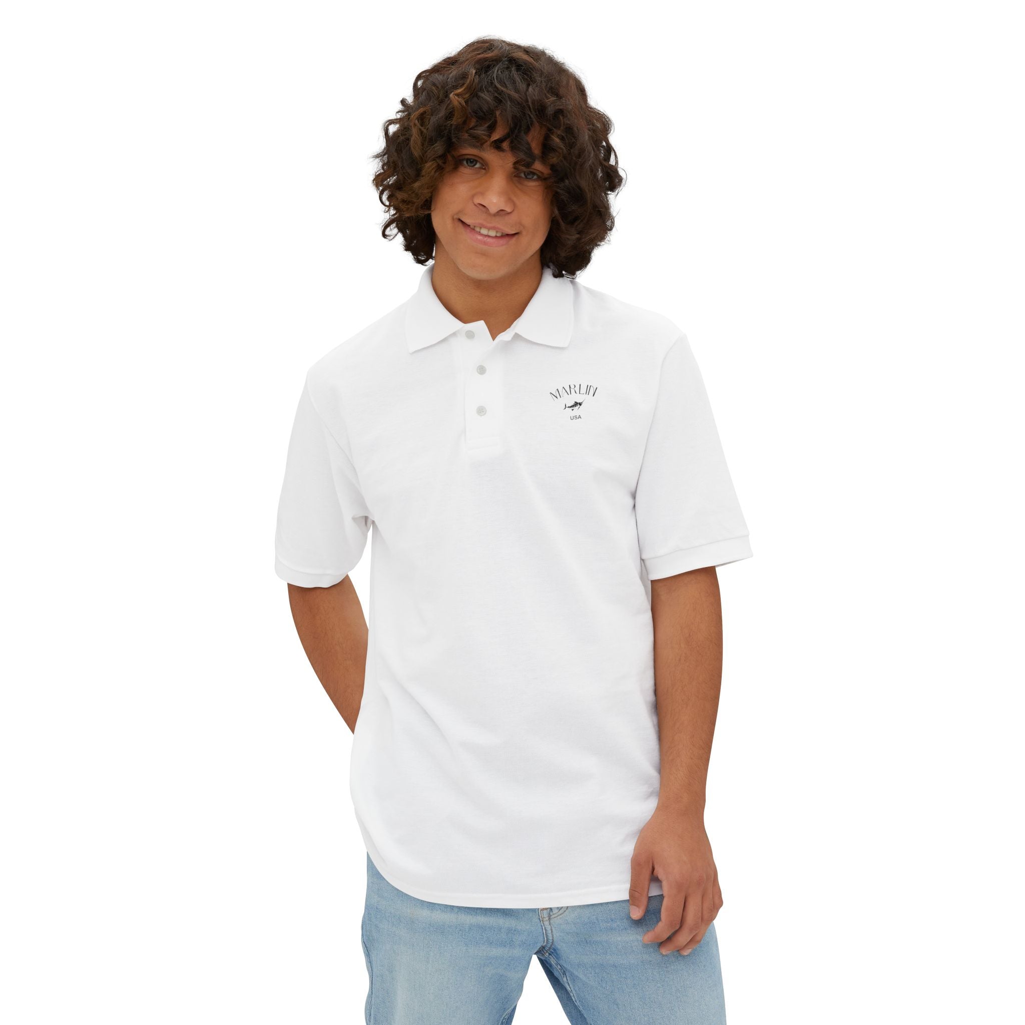Men's Piqué Polo - Marlin Luxe 