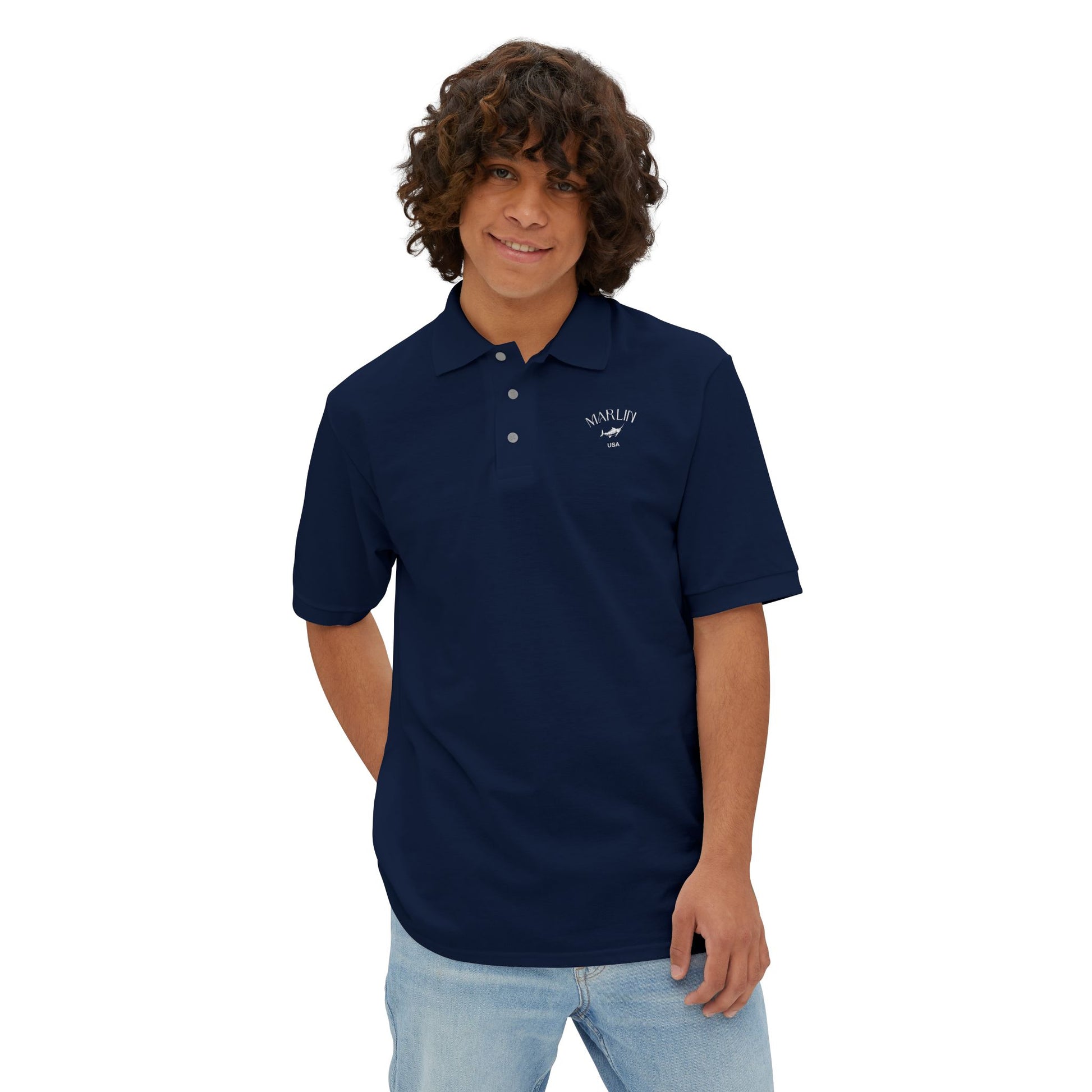 Men's Piqué Polo - Marlin Luxe 