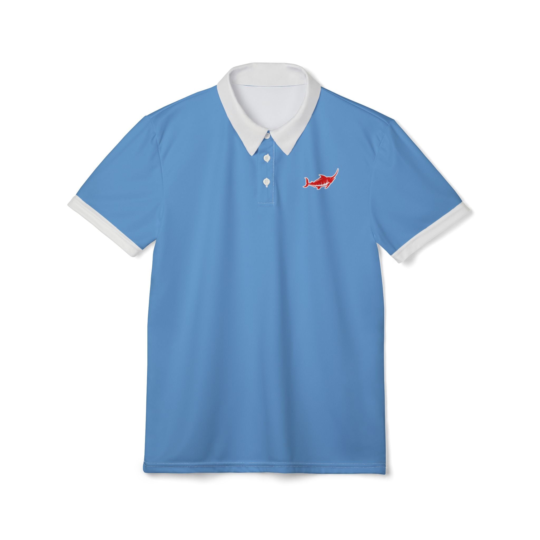 Nautical Golf Polo Shirt - Marlin Luxe 