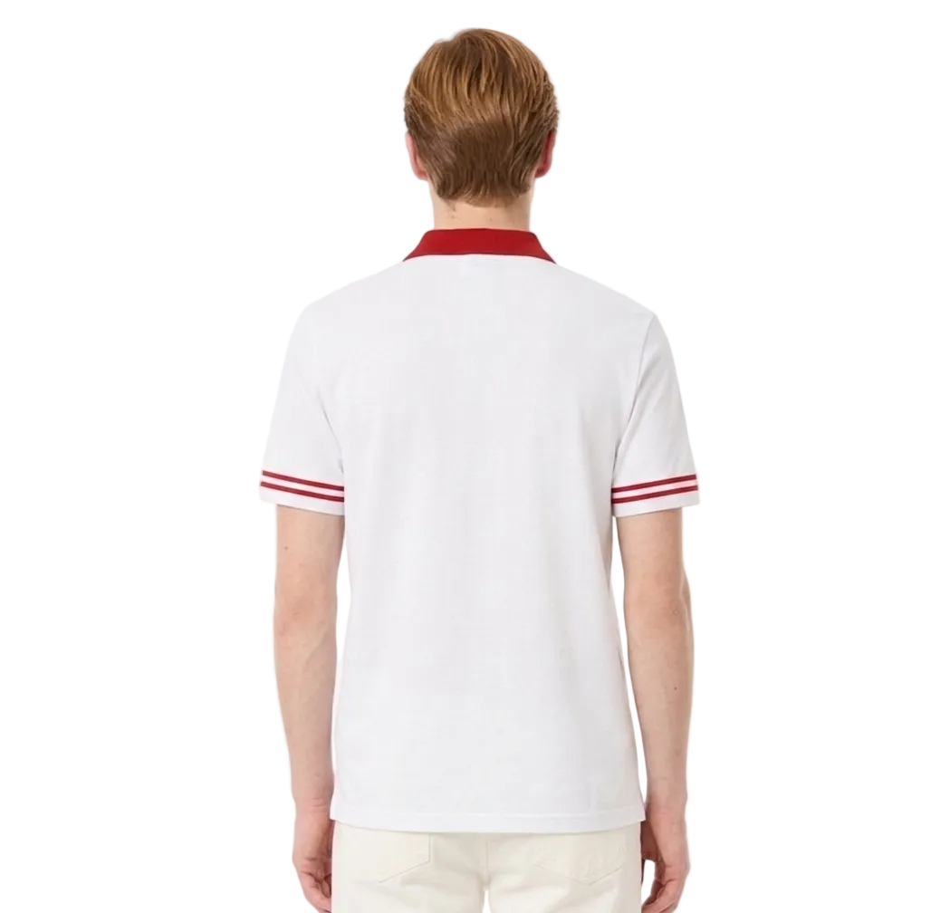 Red Trim Golf Polo Shirt - Marlin Luxe 