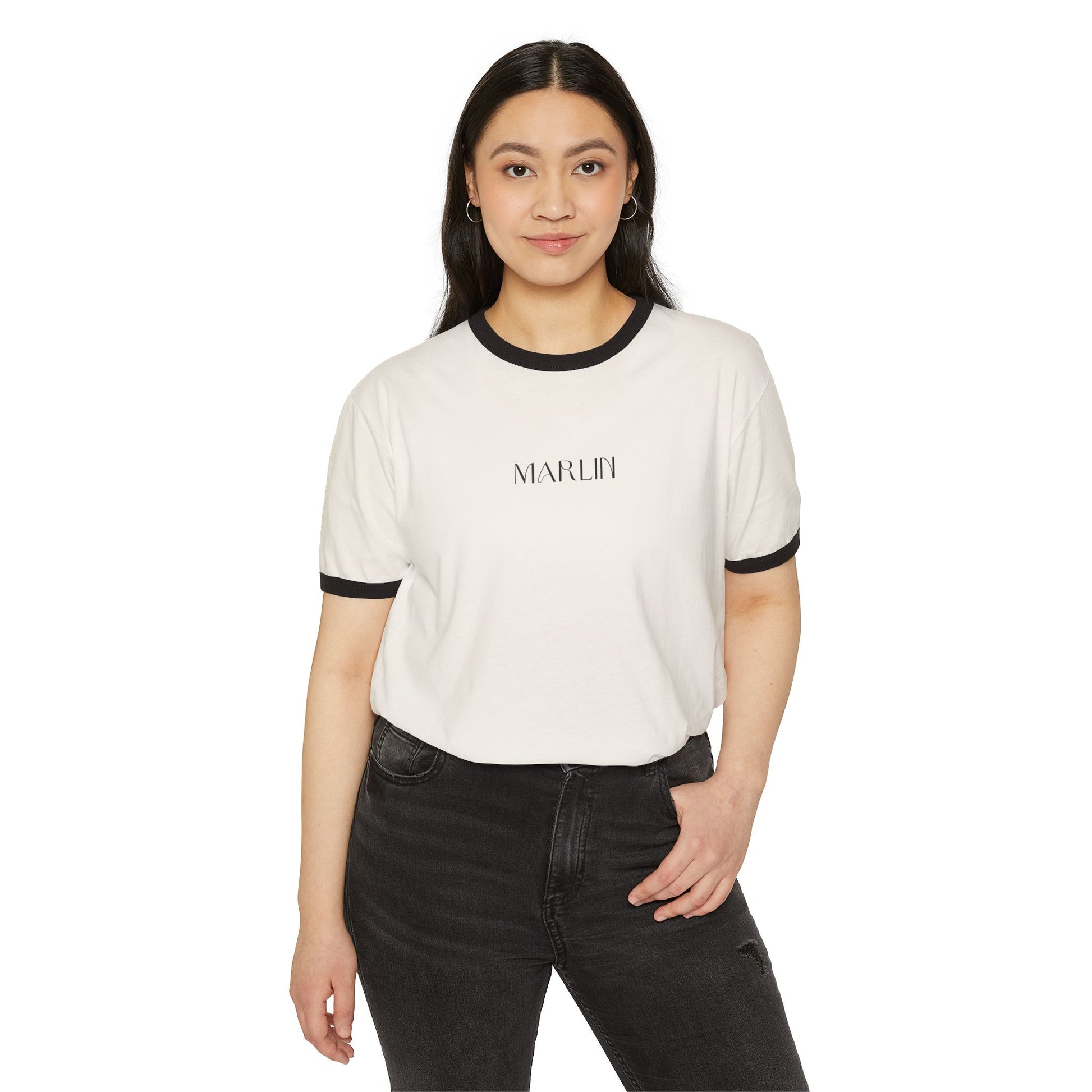 Ring-spun cotton Ringer T-Shirt - Marlin Luxe 