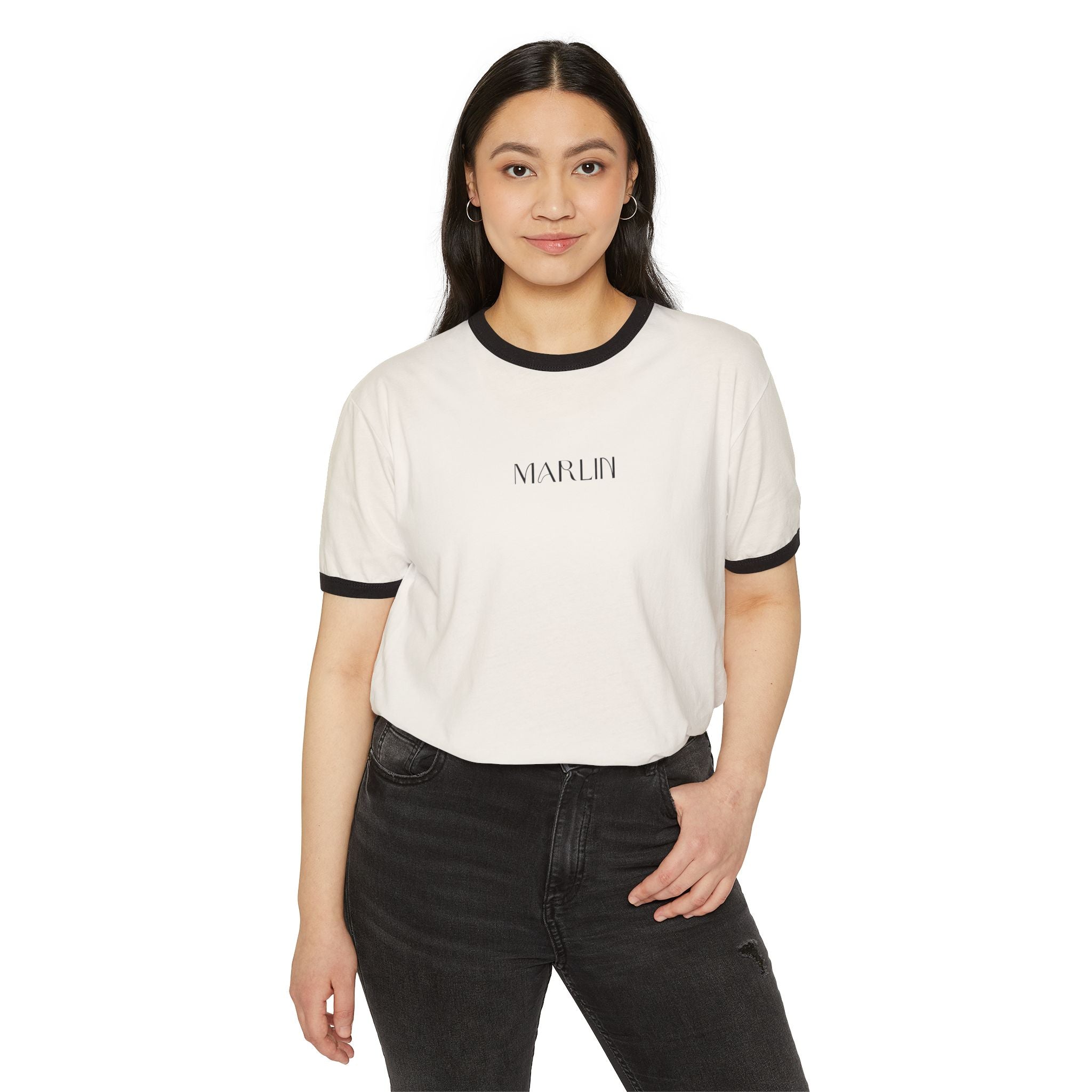 Ring-spun cotton Ringer T-Shirt - Marlin Luxe 