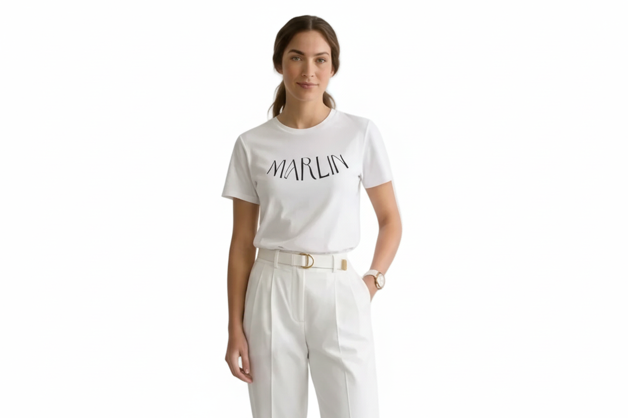 Ring-spun cotton T-Shirt - Marlin Luxe 