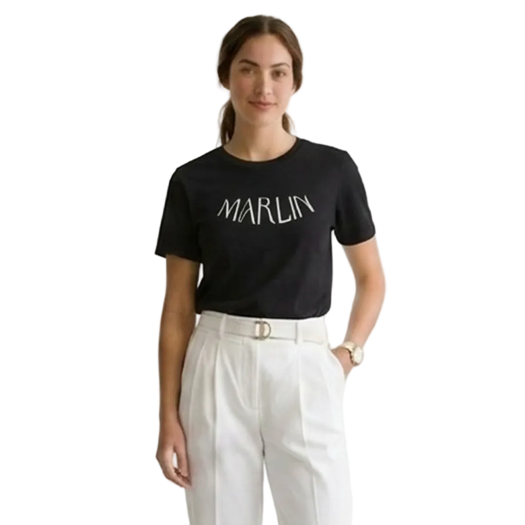 Ring-spun cotton T-Shirt - Marlin Luxe 