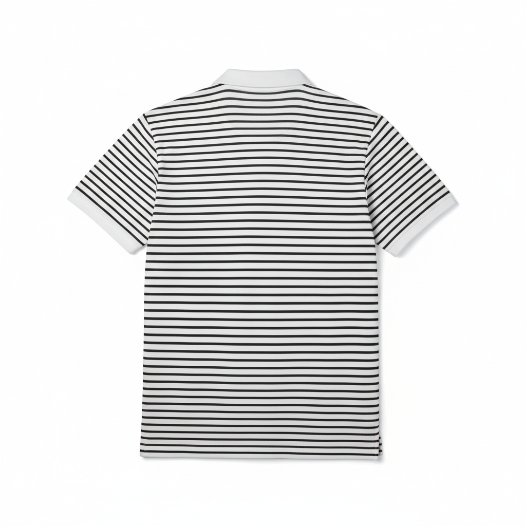 Striped Golf Polo Shirt - Marlin Luxe 