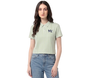 Striped Golf Polo Shirt - Marlin Luxe 