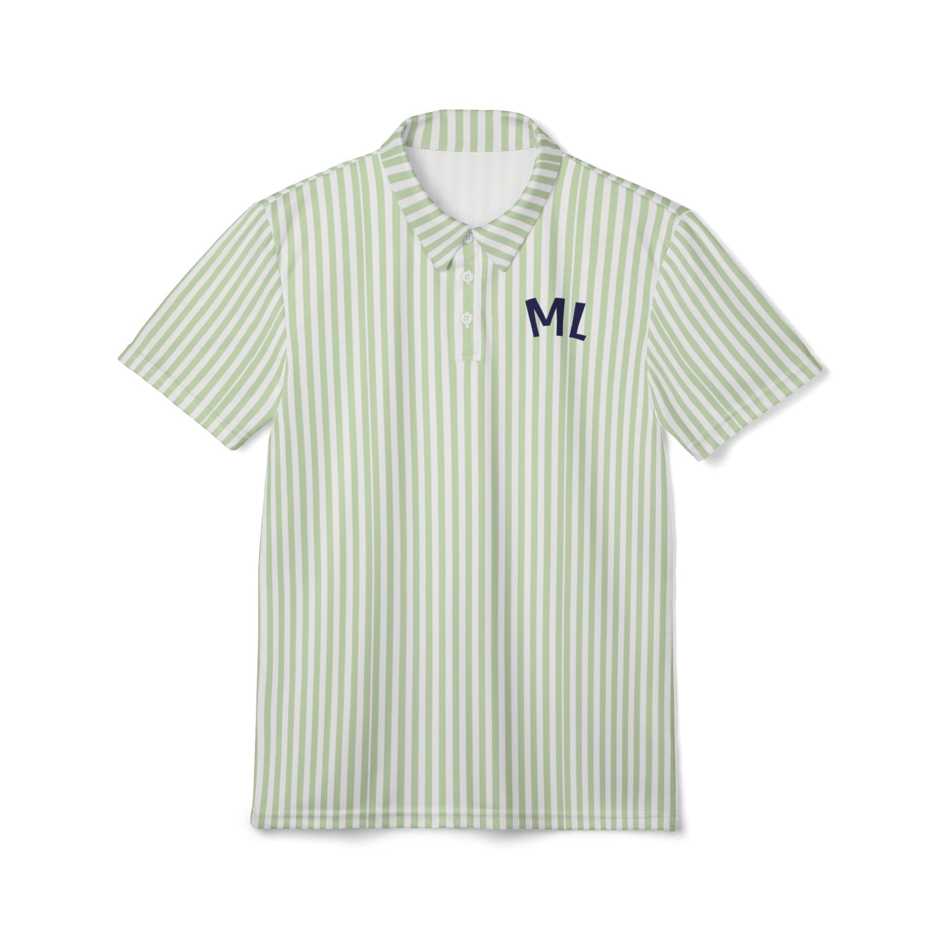 Striped Golf Polo Shirt - Marlin Luxe 
