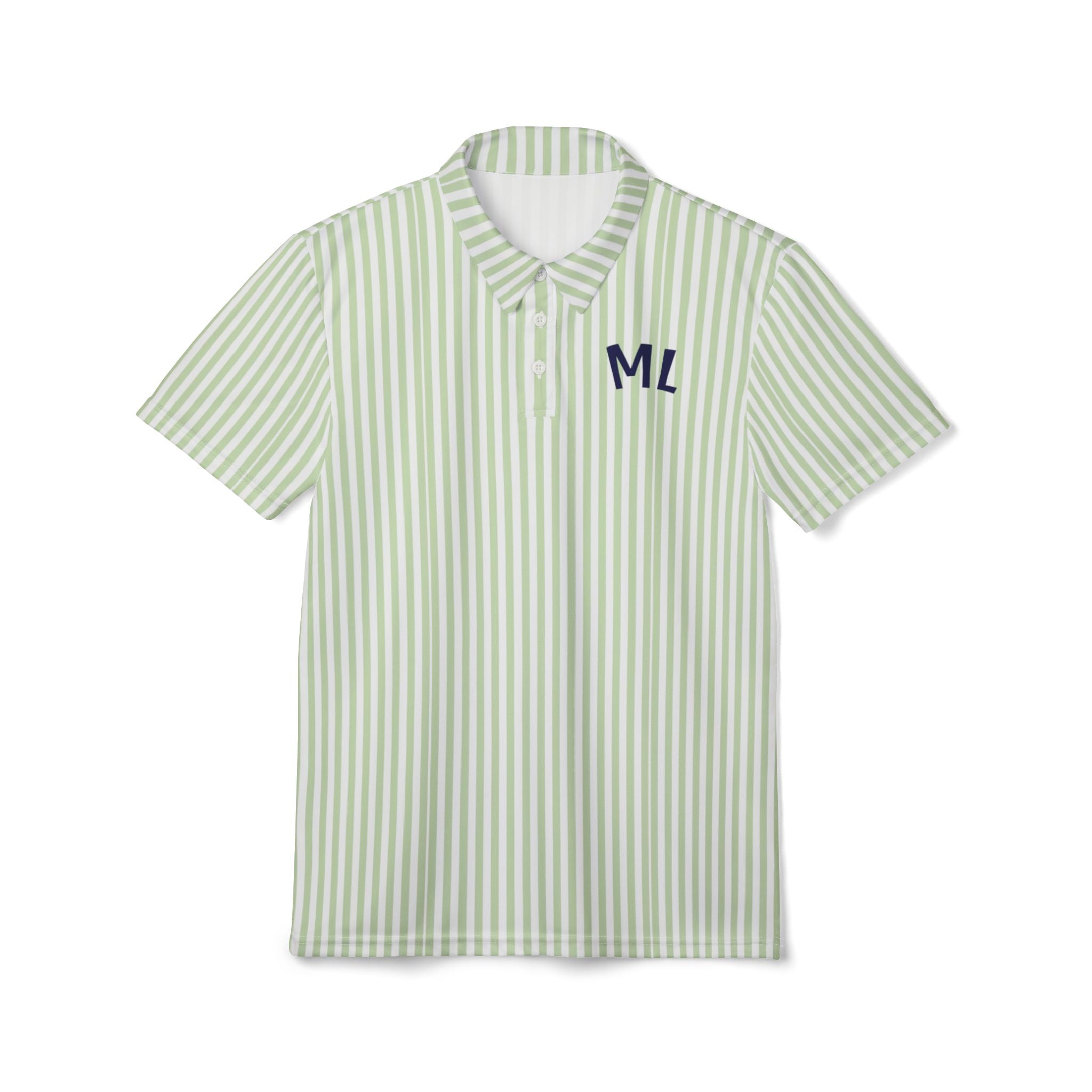 Striped Golf Polo Shirt - Marlin Luxe 