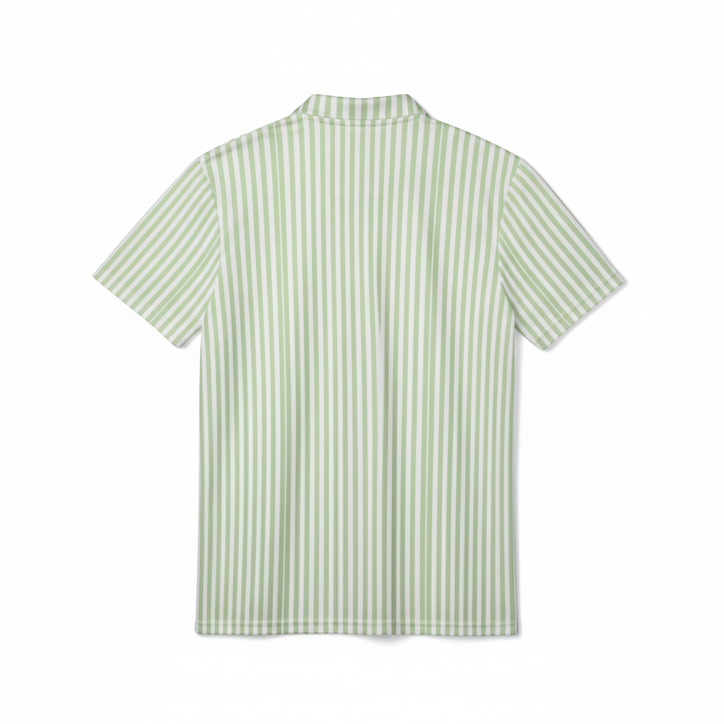 Striped Golf Polo Shirt - Marlin Luxe 
