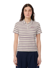 Striped Lavender Polo Shirt - Marlin Luxe 