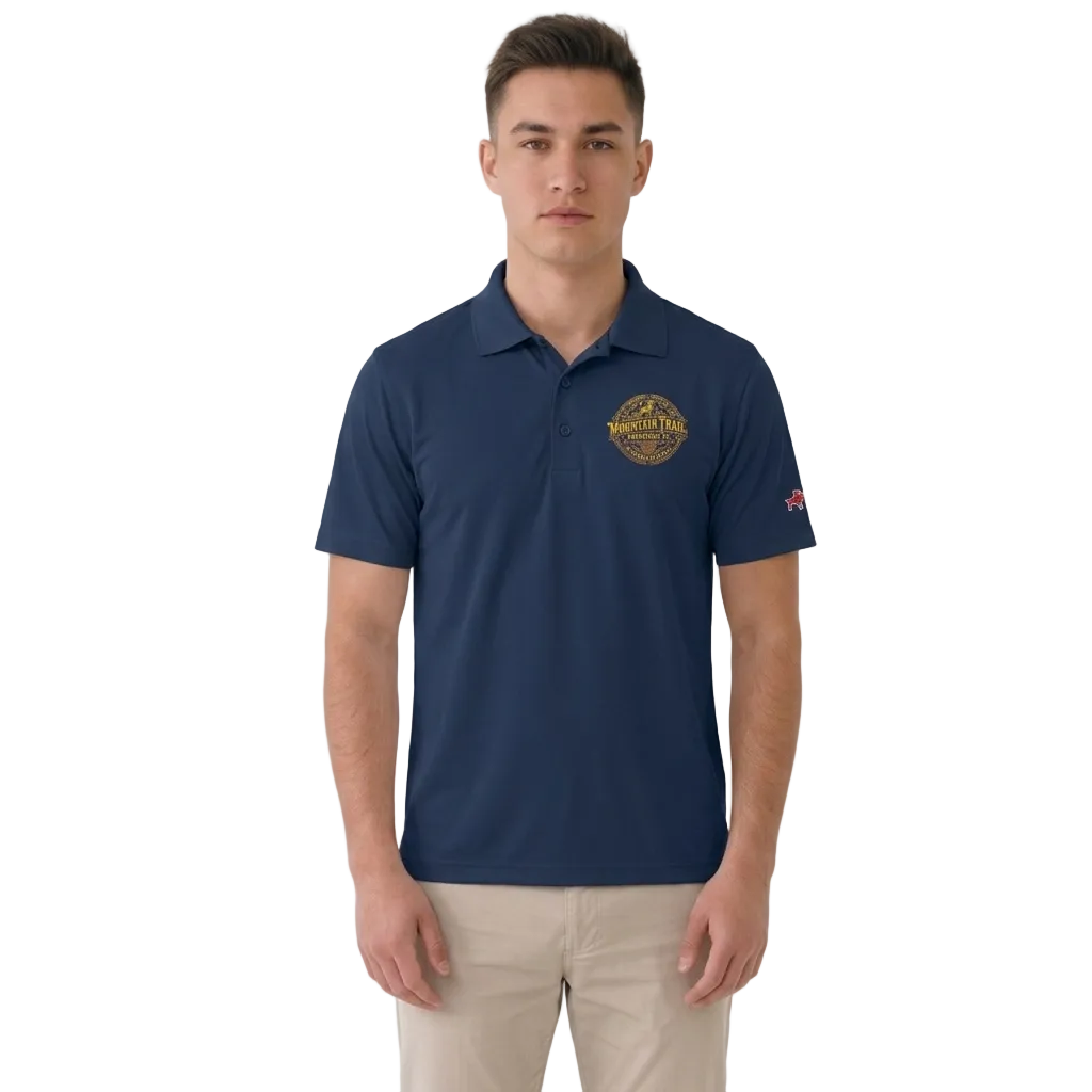 Western Badge Polo Shirt - Marlin Luxe 